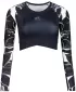 Dámsky funkčný prémiový crop top ALTISPORT VOJ/ALW114TR04 ČIERNA