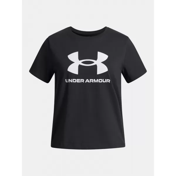  Dievčenské tričko UNDER ARMOUR UA BIG LOGO SS 1389756-001 ČIERNA 