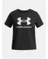 Dievčenské tričko UNDER ARMOUR UA BIG LOGO SS 1389756-001 ČIERNA