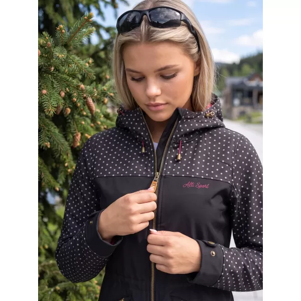  Dámska bunda softshell ALTISPORT GEMEE ČIERNY 