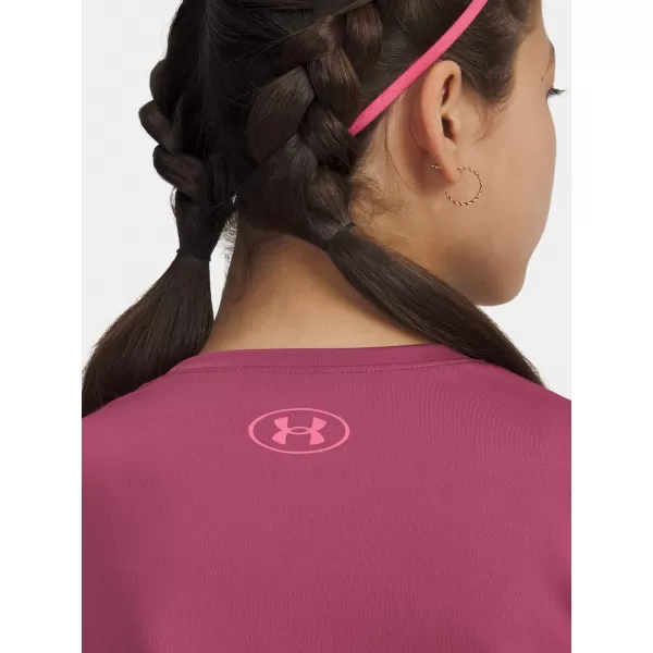  Dievčenské tričko UNDER ARMOUR TECH VARSITY GRAPHIC SS 6007917-659 ČERVENÁ 