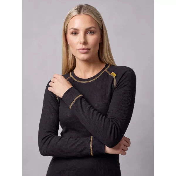  Dámsky termo set ALTISPORT GOLDA ČIERNA/ZLATÁ 