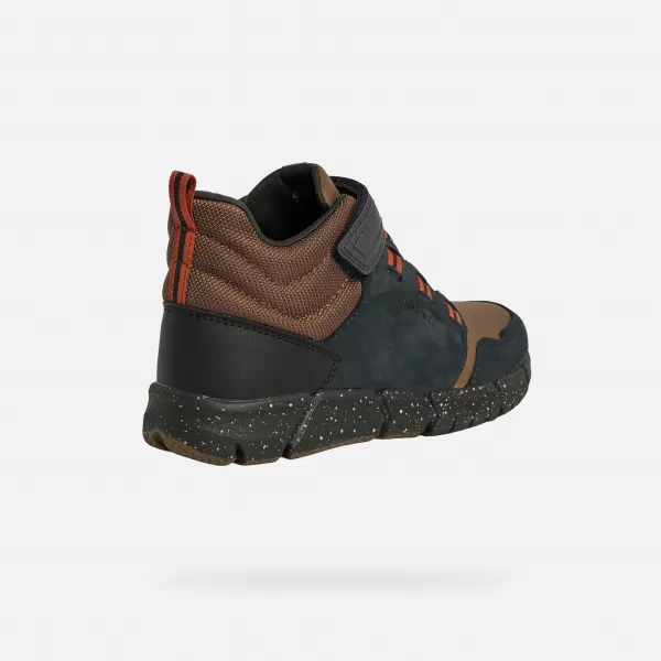  Chlapčenské členkové čižmy GEOX FLEXYPER BOY B ABX J949XA032FUC0948 ČIERNA 