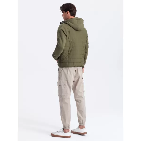  Pánska bunda OMBRE c601 olive 