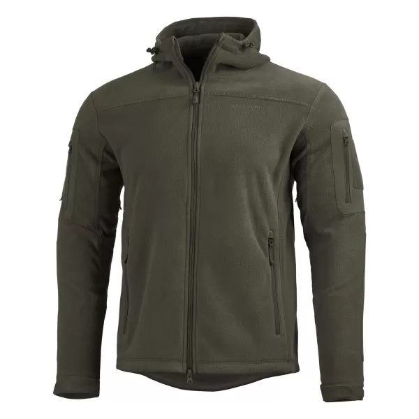  Pánska fleecová mikina PENTAGON HERCULES 2.0 FLEECE JACKET K08026 BROWN GREY 