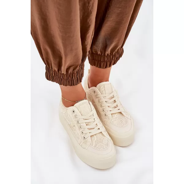  Dámske topánky BIG STAR RR274630 BÉŽOVÁ Big Star Shoes 