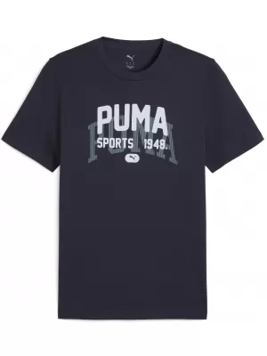 Tričko PUMA GRAPHIC VARSITY TEE 68803516 NOVÉ NÁMORNÍCTVO