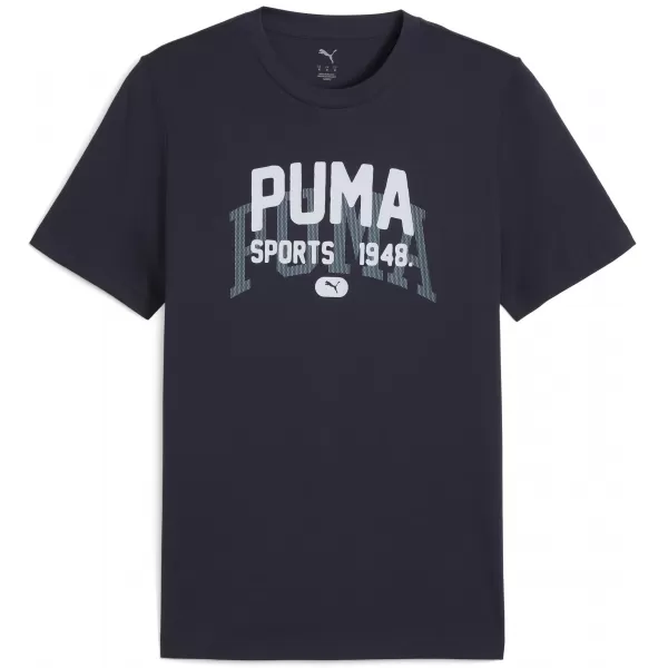  Tričko PUMA GRAPHIC VARSITY TEE 68803516 NOVÉ NÁMORNÍCTVO 