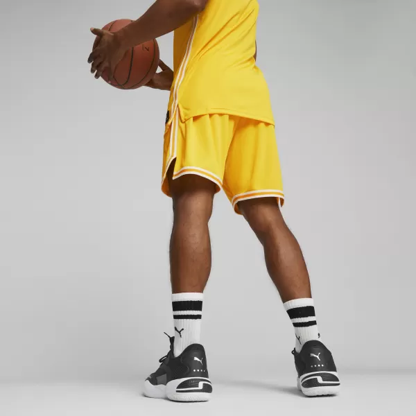  Kraťasy PUMA HOOPS TEAM GAME SHORT 67662905 KYBERNETICKÁ ŽLTÁ 