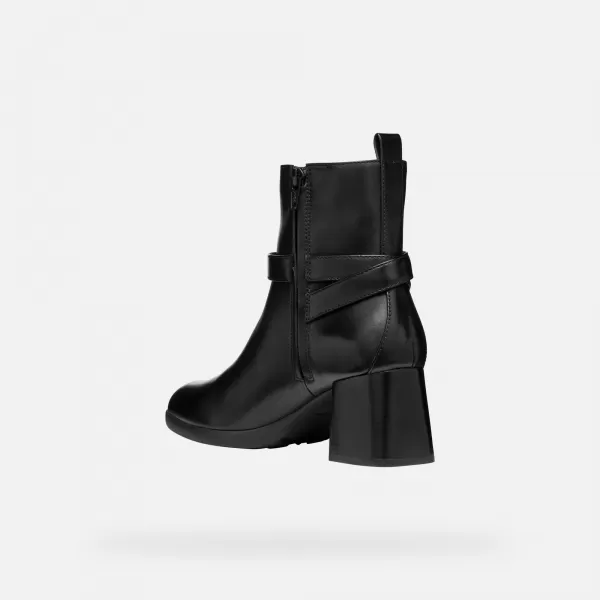  Dámske členkové čižmy GEOX WALK PLEASURE 55 G004564 ČIERNA 