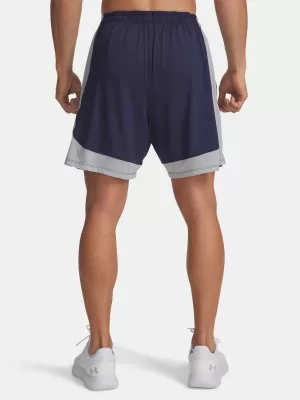 Pánske šortky UNDER ARMOUR UA TECH VENT 2IN1 SHORT 6005917-410 MODRÁ
