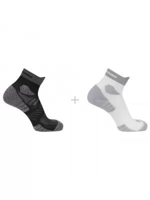 Ponožky SALOMON AERO ANKLE 2-PACK BIELA/ČIERNA