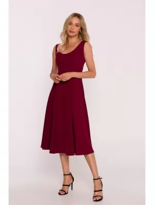 Šaty STYLOVE S424 GAŠTANOVÉ
