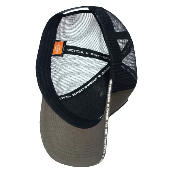  Čiapka PENTAGON WILLS TRUCKERS TWILL CAP K13055 HNEDÁ ŠEDÁ 