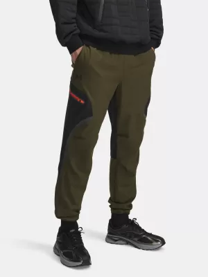 Pánske športové nohavice UNDER ARMOUR UA UNSTOPPABLE CARGO PANT 1390256-308 ZELENÁ