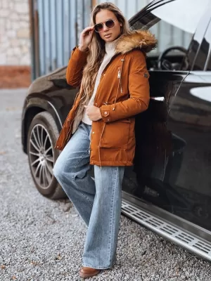 Dámský kabát DSTREET TY3182 JANTÁR