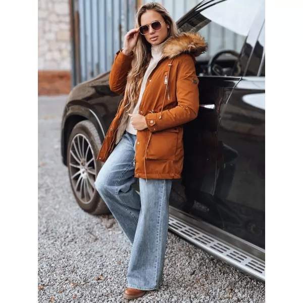  Dámský kabát DSTREET TY3182 JANTÁR 