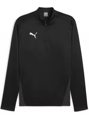 Tričko PUMA TEAMGOAL TRAINING 1/4 ZIP TO 658629_03 PUMA ČIERNA/BIELA/TMAVO ŠEDÁ