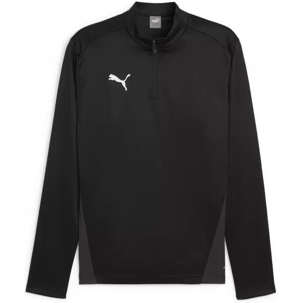  Tričko PUMA TEAMGOAL TRAINING 1/4 ZIP TO 658629_03 PUMA ČIERNA/BIELA/TMAVO ŠEDÁ 