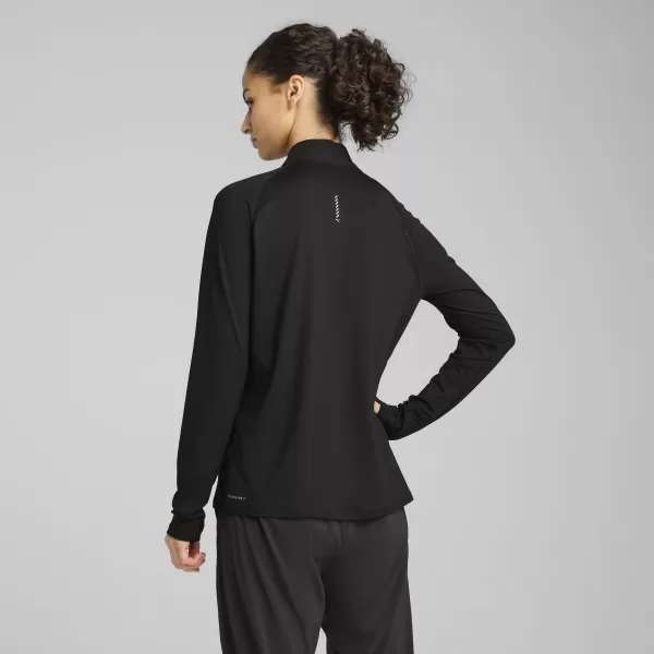  Tričko PUMA W RUN VELOCITY CLOUDSPUN 1/4 ZIP 52665001 PUMA BLACK 