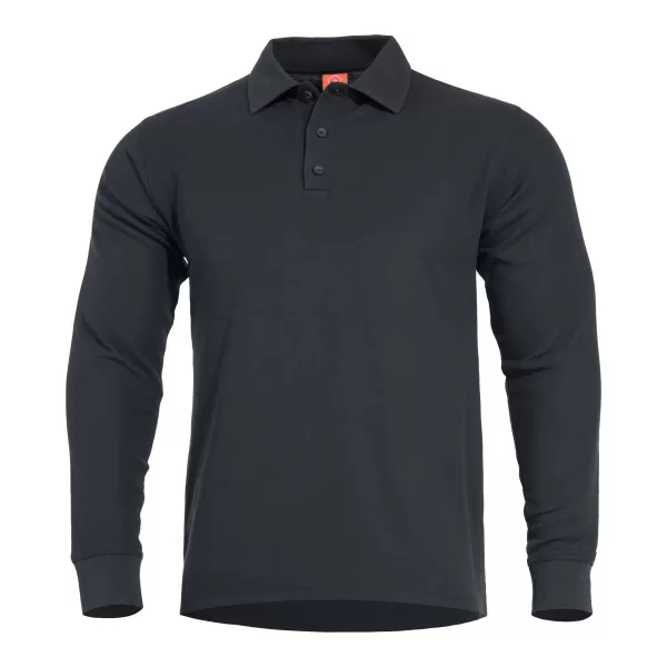  tričko PENTAGON ANIKETOS LONG POLO K09013 ČIERNA 