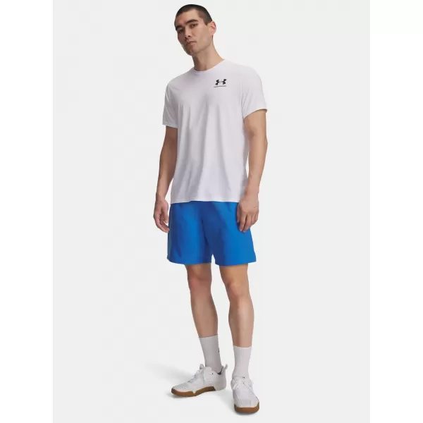  Pánske šortky UNDER ARMOUR UA TECH WOVEN WORDMARK SHORT 1383356-402 MODRÁ 