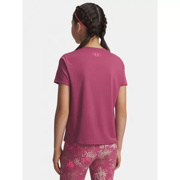  Dievčenské tričko UNDER ARMOUR TECH VARSITY GRAPHIC SS 6007917-659 ČERVENÁ 