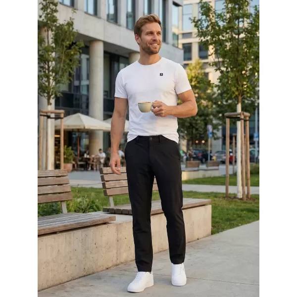  Pánske nohavice ALTISPORT ATS TROUSER SLIM-FIT ČIERNA 