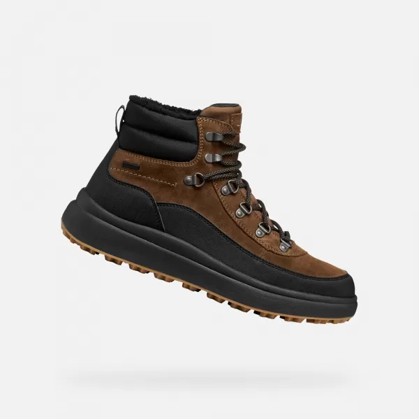  Pánske topánky GEOX GRANITO + GRIP B A G011188 TMAVO HNEDÁ 