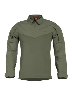 Pánske tričko s dlhým rukávom PENTAGON RANGER SHIRT K02013 CAMO ZELENÁ