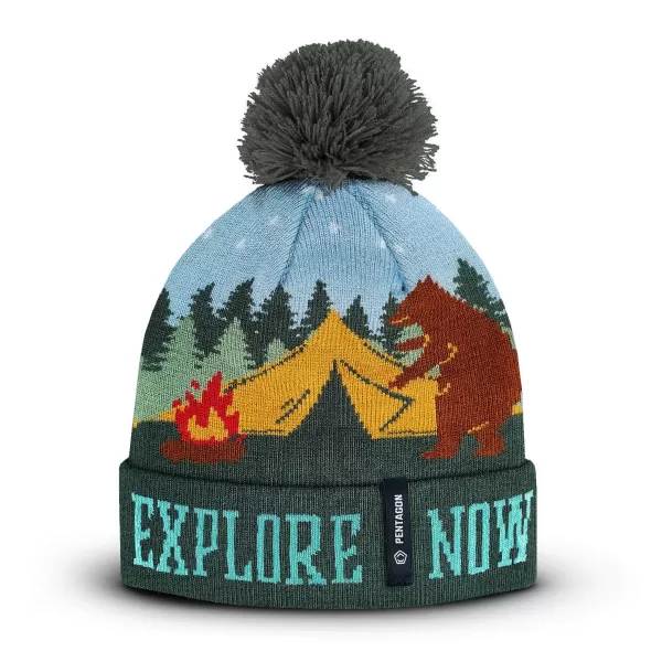  Čiapka PENTAGON SANCTUARY BEAR KNIT BEANIE K13060 VIACFAREBNÝ 