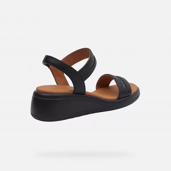  Dámske sandále GEOX MELICONIA G000969 ČIERNA 