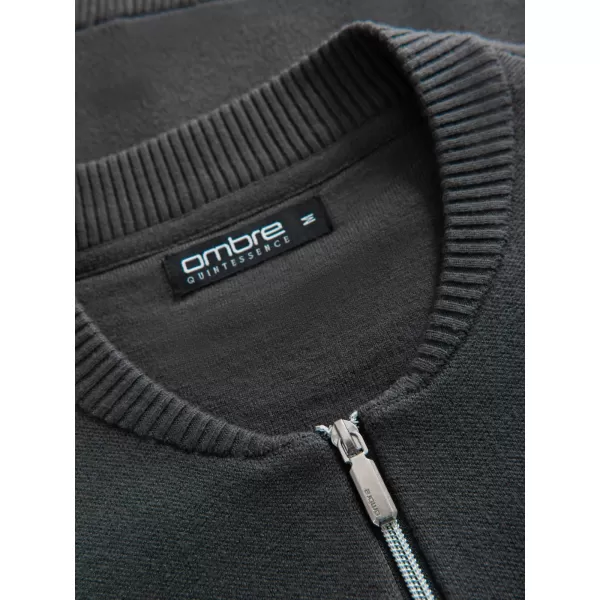  Pánsky sveter OMBRE OM-SWZS-0146 GRAFIT 