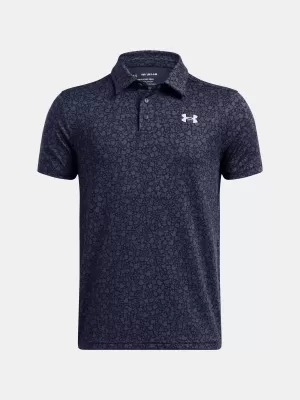 Chlapčenské tričko UNDER ARMOUR UA PLAYOFF PRINTED POLO 1382681-413 MODRÁ