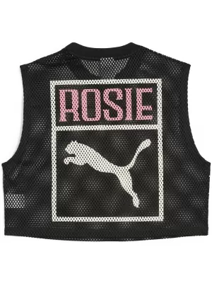 Vrchná časť PUMA X ROSÉ RELAXED MESH TOP 63380401 PUMA BLACK