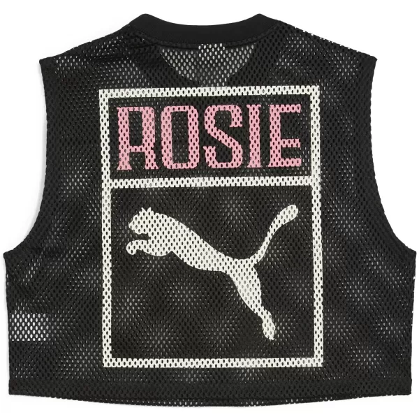  Vrchná časť PUMA X ROSÉ RELAXED MESH TOP 63380401 PUMA BLACK 