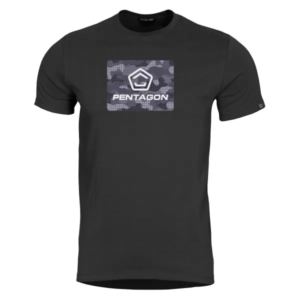  tričko PENTAGON AGERON SPOT CAMO K09012 ČIERNA 