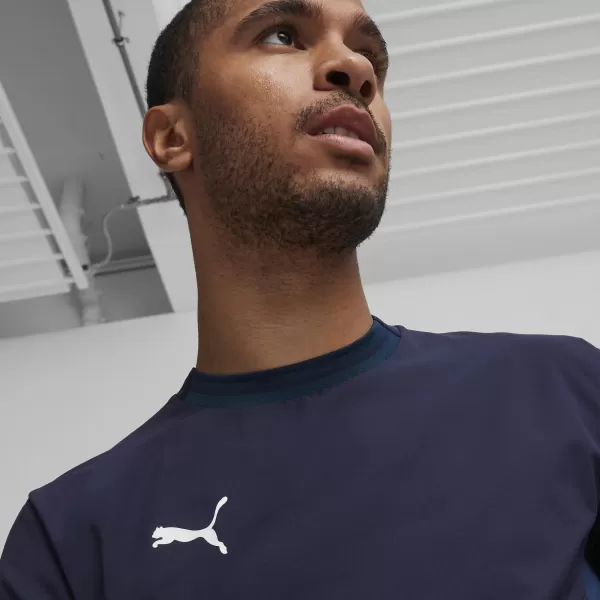  Mužský dres PUMA TEAMFINAL JERSEY 70573706 PUMA NAVY/BIELA/PERZSKÁ MODRÁ 