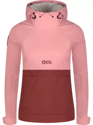 Dámska softshell Anorac NORDBLANC NBWSL8275 SVETLO RUŽOVÝ