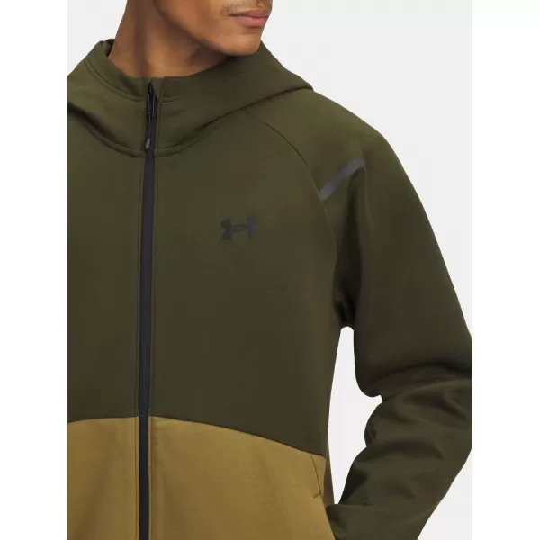  Pánska mikina UNDER ARMOUR UA UNSTOPPABLE FLC FZ HD EU ZELENÁ 