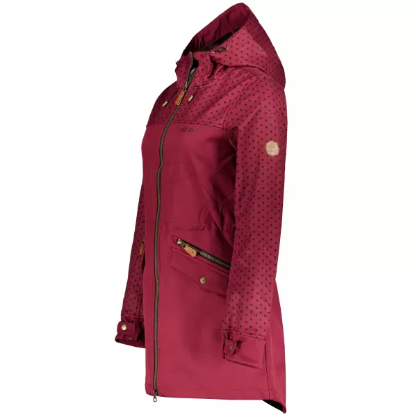  Dámska bunda softshell ALTISPORT GEMEE BURGUNDSKO 