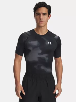 Pánske tričko UNDER ARMOUR UA HG ARMOUR PRINTED SS 1383321-003 ČIERNA