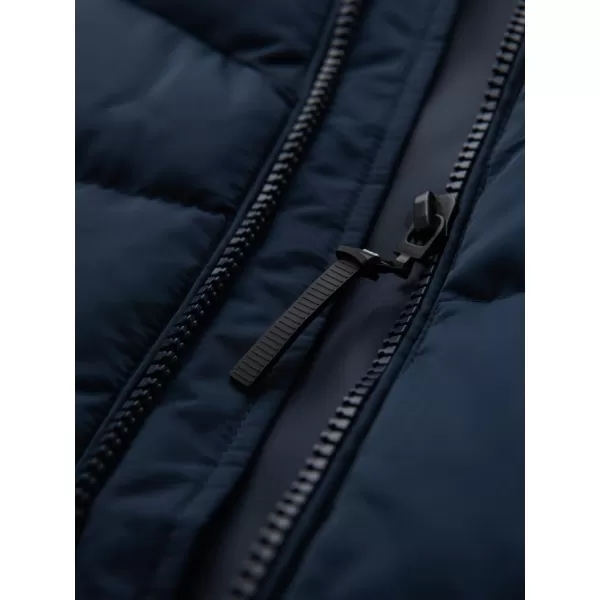 Pánska bunda OMBRE OM-JAHP-0304 NÁMORNÍCKA MODRÁ 