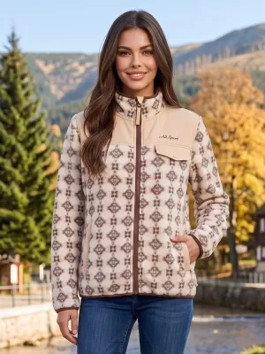 Dámska fleecová mikina ALTISPORT GENESIS BÉŽOVÁ
