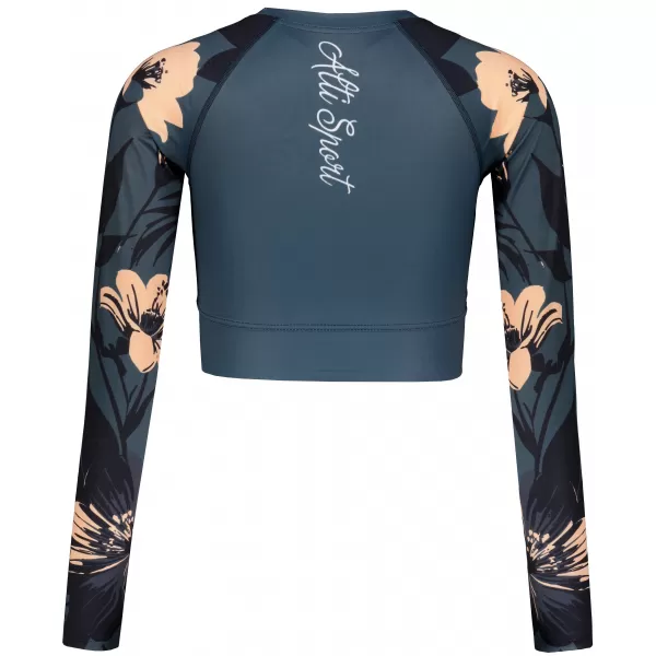  Dámsky funkčný prémiový crop top ALTISPORT VOJ/ALW115TR04 TMAVO ŠEDÁ 
