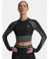 Dámske tričko UNDER ARMOUR UA HG RIB 1/4 ZIP 6003981-004 ČIERNA