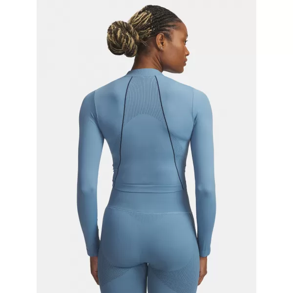  Dámske tričko UNDER ARMOUR UA VANISH SEAMLESS LS 6000645-418 MODRÁ 
