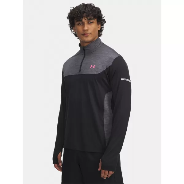  Pánske tričko UNDER ARMOUR UA TECH UTILITY 1/4 ZIP 6004963-001 ČIERNA 