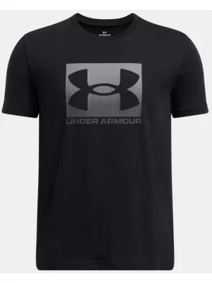 Chlapčenské tričko UNDER ARMOUR UA B BOXED SPORTS UPDATE SS 1388672-001 ČIERNA