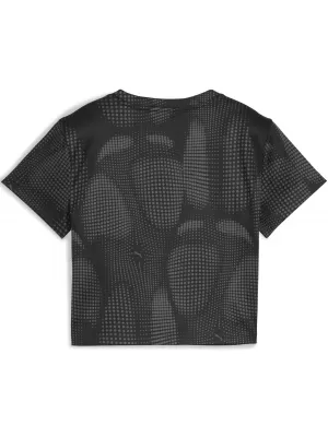 Dámske tričko PUMA DARE TO AOP BABY TEE 63214501 PUMA ČIERNA